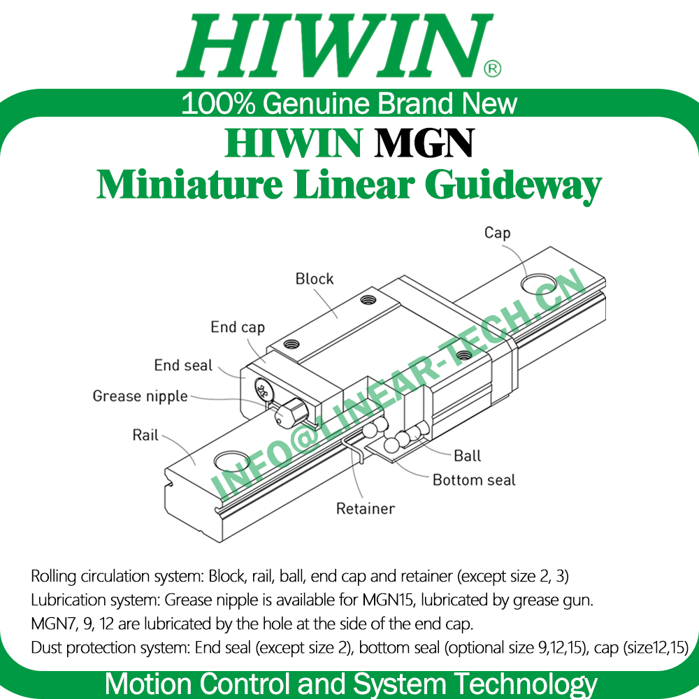 HIWIN Stainless Steel MGN12H Z - Linear Rail Mgn12H Set 评论和价格