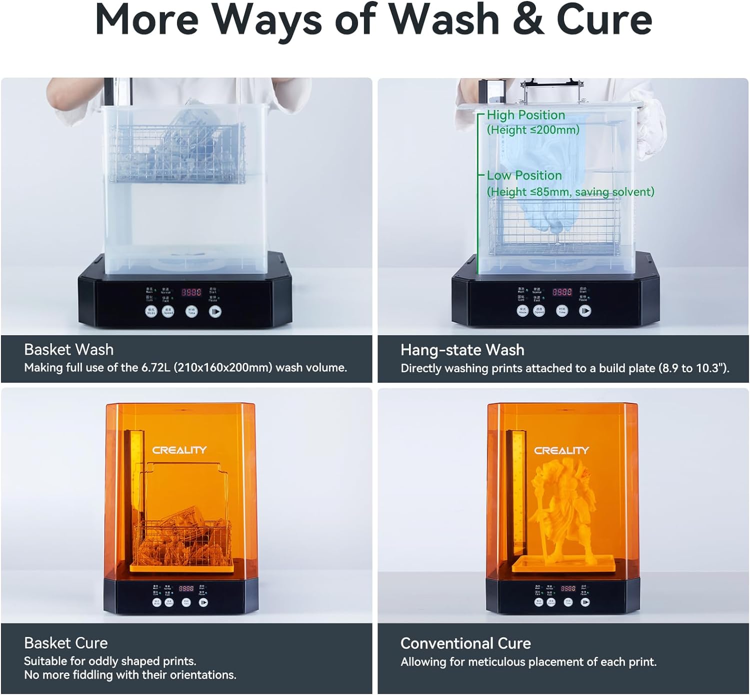 CREALITY UW-03 3D Printer Resi - Large Resin Wash And Cure Station 评论和价格