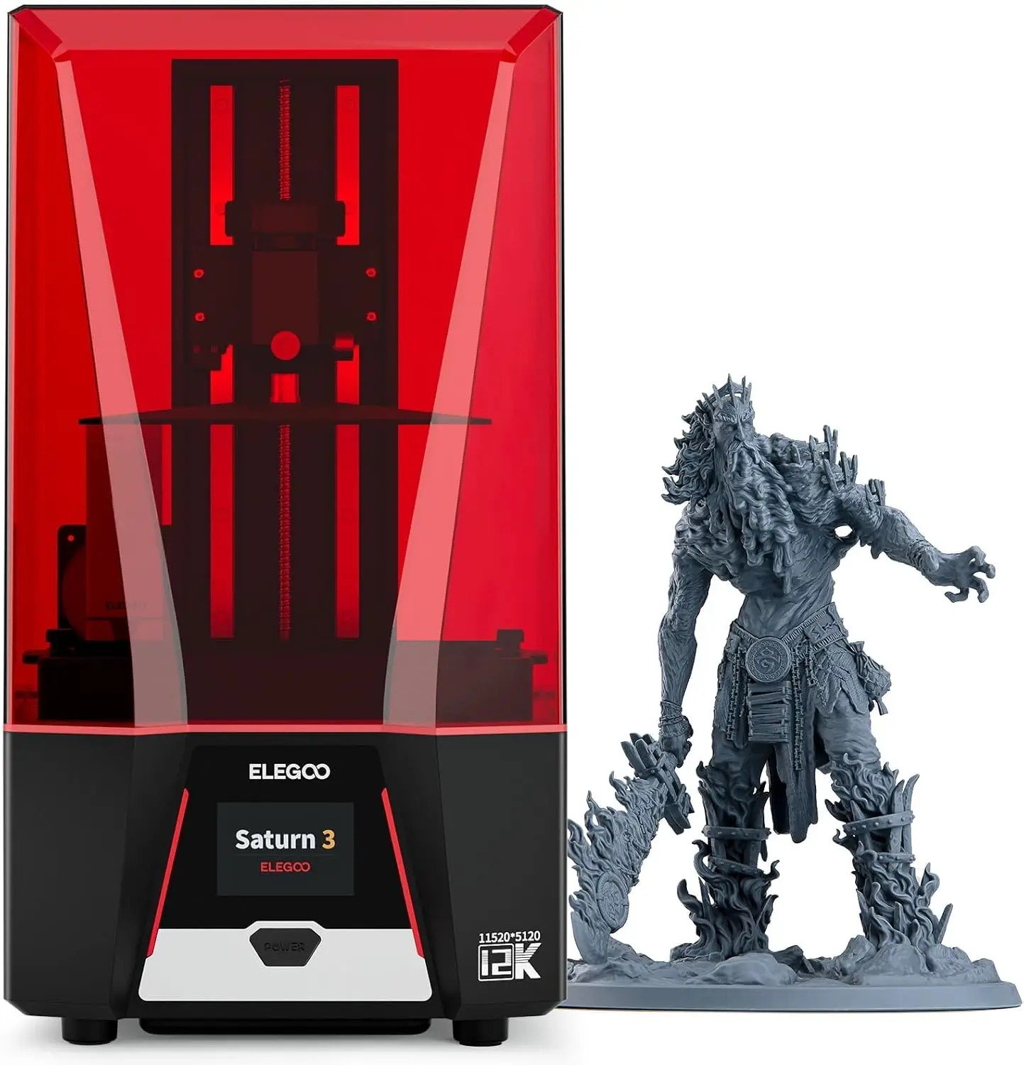 Saturn 3 MSLA 12K 3D Printer | - 12K Monochrome Lcd Resin 3D Printer 评论和价格